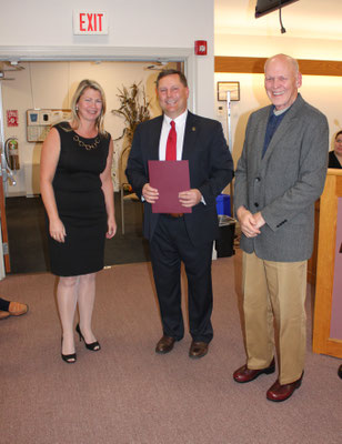 Keith Hamilton and Roy Twaddle with his daughter Sharon McGinnis.