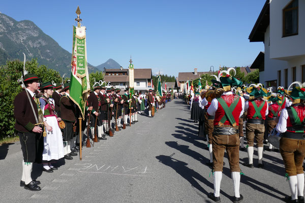 Schützenkompanie Schlaiten am Bataillonsschützenfest in Nikolsdorf 2019
