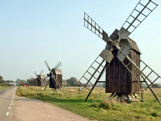 Die 5 Windmühlen von Lerkaka (Öland / Schweden)