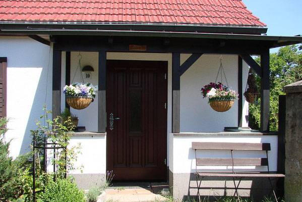Hier wird der Gast mit Blumen begrüßt!