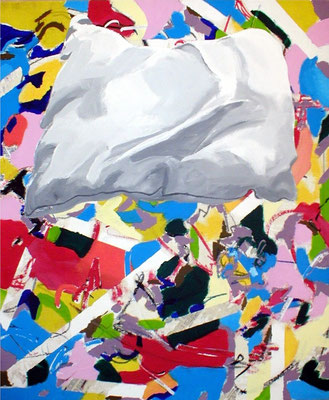 Oxygénation du rêve - 2003 - Acrylique sur toile - 55 x 46 cm