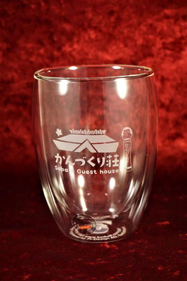 ボダム ダブルウォール 写真 犬 猫  彫刻  グラス コップ オリジナル ロゴ 名前 名入れ 記念品 安い 東京 業務用 店舗用 ノベルティ