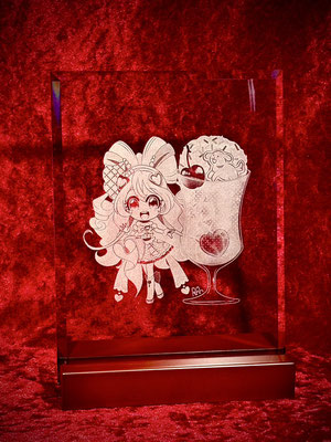 オリジナル グラス ロゴ 写真 名入れ ガラス盾 表彰盾 ノベルティ コップ 安い 記念品 おしゃれ 人気 アトリエ・エノン クチコミ １つから