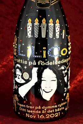 LiLiCo モエ シャンパン オリシャン オリジナル ボトル ワイン 酒 名前 名入れ プレゼント 祝 安い おしゃれ 東京 アトリエ・エノン ノベルティ