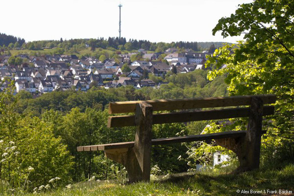 Ruhrkopfweg 2020, Blick vom Jakobusbildstock auf Winterberg