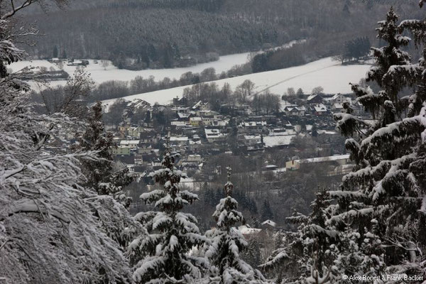 Blick von unterhalb des Kindelsberges auf Littfeld, Kreuztal