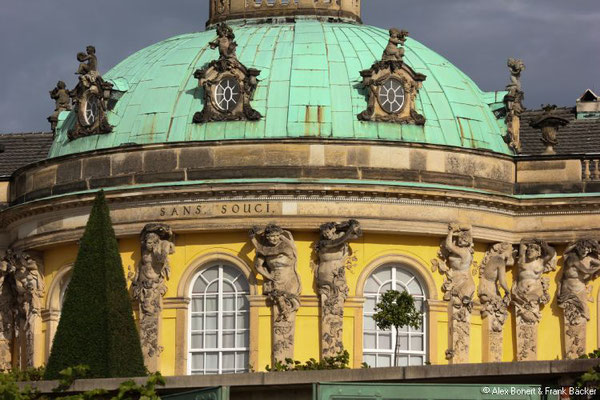 Schloss Sanssouci 2022, Fassade