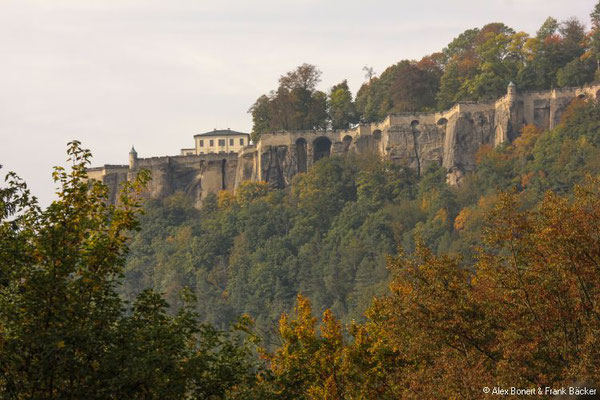 Sächsische Schweiz 2022, Blick zur Festung Königstein