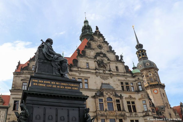 Dresden 2022, Residenzschloss mit Friedrich-August-Denkmal