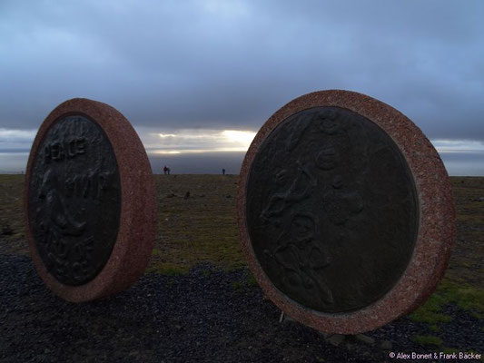 Polarkreis 2016, Nordkap, Denkmal "Kinder der Welt"