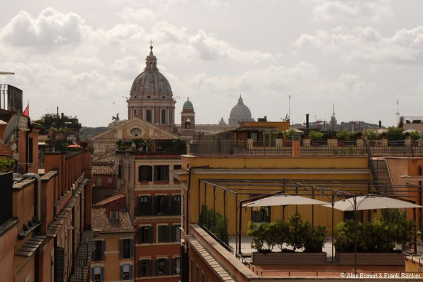 Rom 2018, Blick von der Trinità dei Monti zum Vatikan