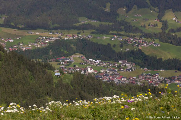 Oberstdorf 2020, Blick vom Fellhorn nach Riezlern