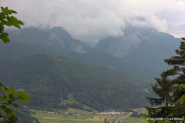 Garmisch-Partenkirchen 2023, Blick Richtung Waxensteine