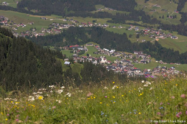 Oberstdorf 2022, Fellhorn, Blick nach Riezlern