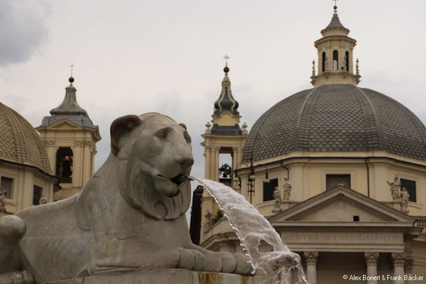 Rom 2018, Piazza del Popolo, Santa Maria dei Miracoli