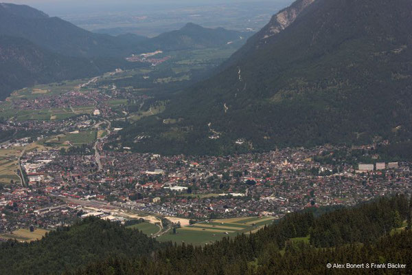 Garmisch-Partenkirchen 2023, Blick nach Garmisch-Partenkirchen