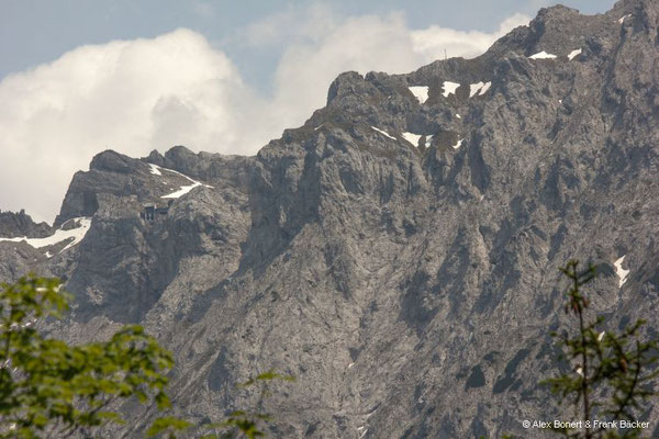 Mittenwald 2023, Blick auf das Karwendelmassiv
