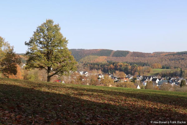 Kindelsbergpfad 2020, Blick auf Müsen