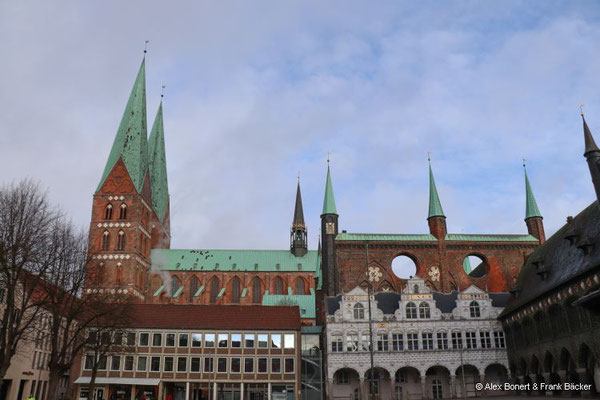Lübeck 2023, Marienkirche und Markt