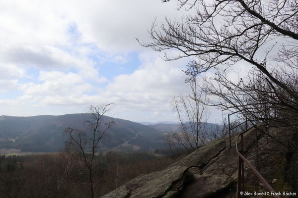 Saalhauser Abenteuerrunde 2021, Blick vom Rinsleyfelsen