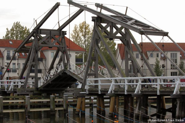 Greifswald 2020, Wieck, Historische Klappbrücke