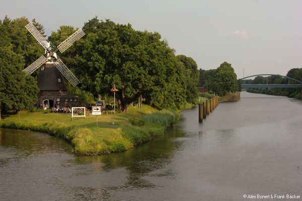 Meppen 2019, Mündung von Hase und Dortmund-Ems-Kanal