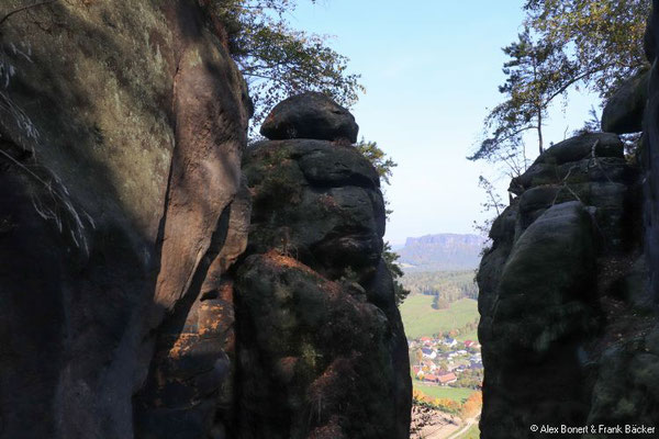 Sächsische Schweiz 2022, Aufstieg durchs Nadelöhr