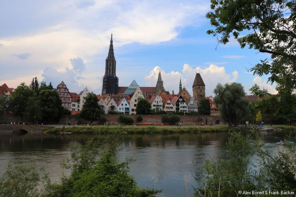 Ulm 2020, Blick vom Jahnufer in Neu-Ulm