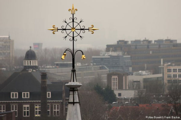 Südholland 2018, Delft, Blick von der Nieuwe Kerk auf die Maria van Jesse Kerk