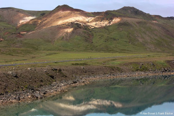 Grönland 2019, Reykjanes, Blick vom Graenavatn nach Seltún