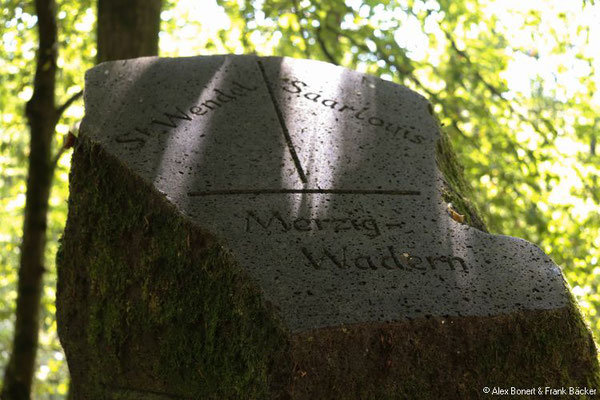 Saarland 2018, Weg des Wassers, Drei-Kreise-Stein