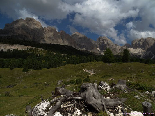 Südtirol 2016, Wanderung Col Raiser, Geislerspitzen und Muntijela