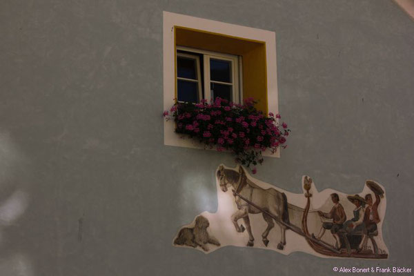 Südtirol 2016, St. Ulrich, Haus in der Fußgängerzone