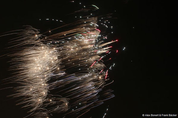 Südholland 2018, Silvesterfeuerwerk am Strand in Kijkduin