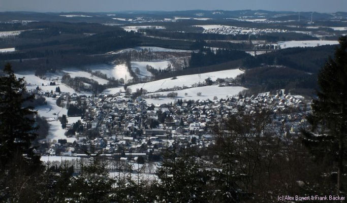 Kindelsberg, Kreuztal, Aussicht auf Eichen