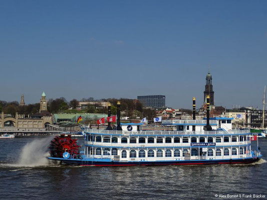 Hamburg 2017, Blick von Steinwerder auf die Landungsbrücken