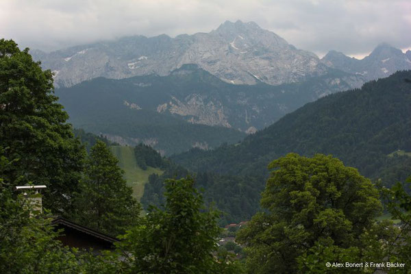 Garmisch-Partenkirchen 2023, Blick Richtung Schachen und Dreitorspitze