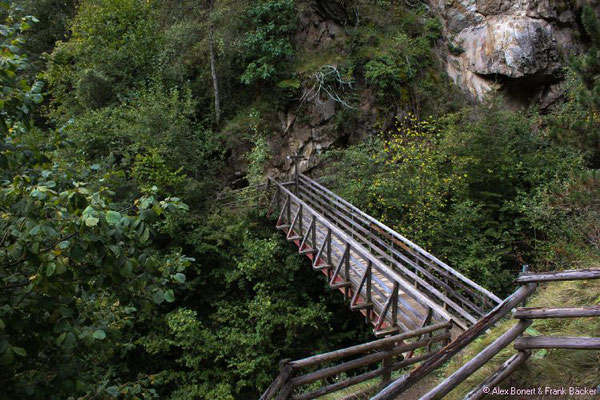 Südtirol 2016, Schlanders, Brücke am Schlandraunbach