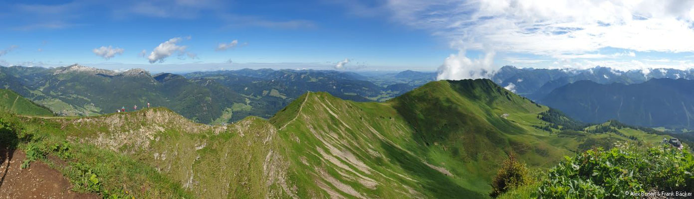 Oberstdorf 2020, Blick vom Fellhorn auf den Fellhorngrat