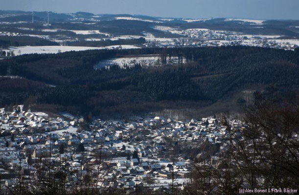 Kindelsberg, Kreuztal, Aussicht auf Kreuztal