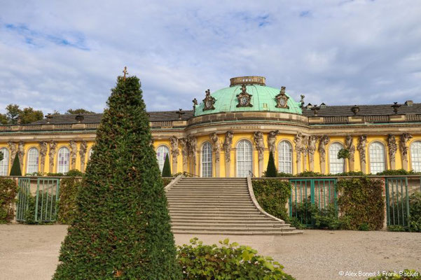 Schloss Sanssouci 2022, Fassade