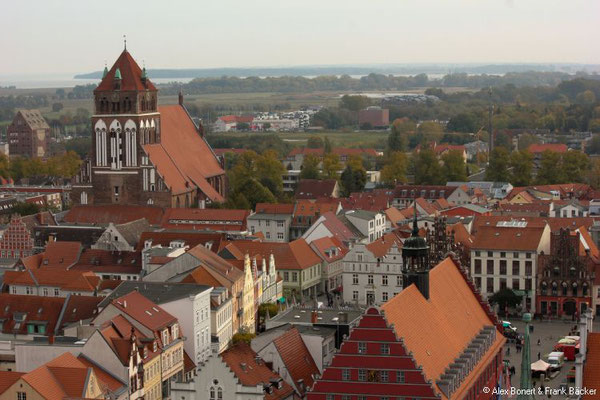 Greifswald 2020, Altstadt vom Dom St. Nikolai