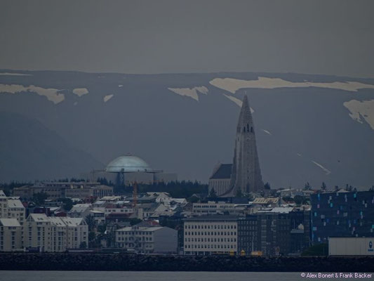 Polarkreis 2016, Reykjavik mit Hallgrimskirkja und Perlan