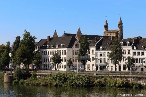 Maastricht 2019, Blick vom Maasufer auf die Innenstadt