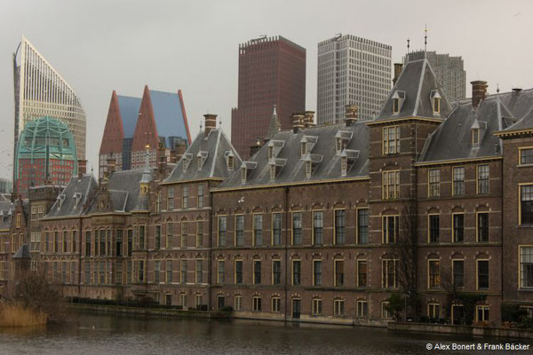 Südholland 2018, Den Haag, Skyline mit Hofvijver