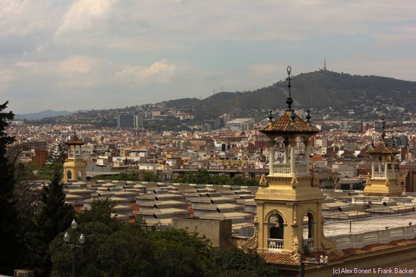 Barcelona 2015, Blick von den Terrassen auf die Stadt