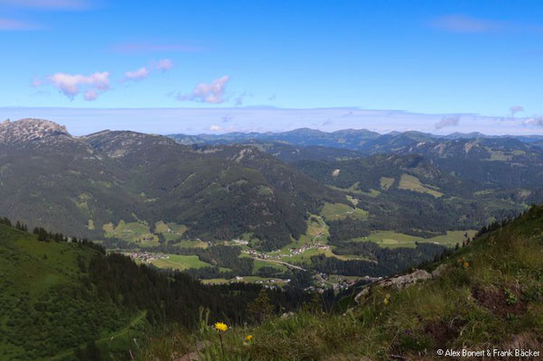 Oberstdorf 2020, Blick vom Fellhorn ins Kleinwalsertal