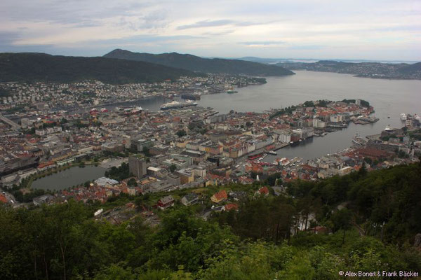 Polarkreis 2016, Bergen, Blick vom Fløyen