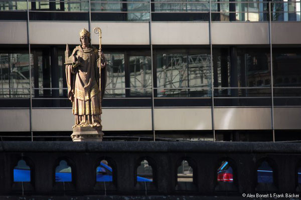 Hamburg 2017, Fleetfahrt, St. Ansgar auf der Trostbrücke