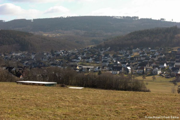 Gernsdorfer Höhentour 2021, Blick vom Asberg auf Gernsdorf